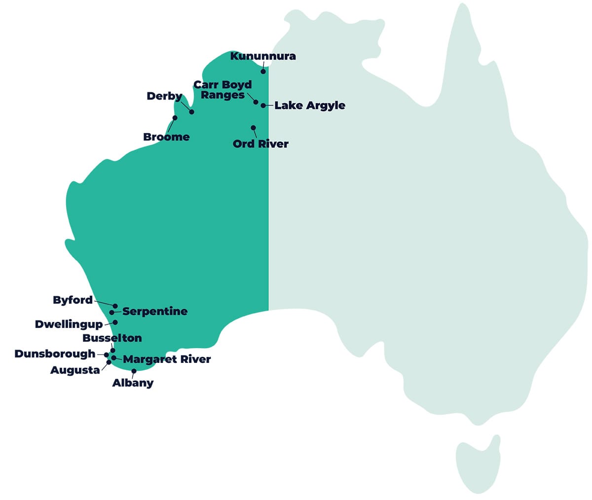 AdventureWorks WA Our Locations - All Locations, Western Australia camping.